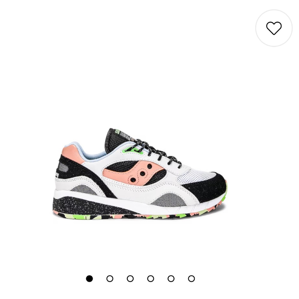 Saucony Shadow 6000 in white/blush. Brand New with box.